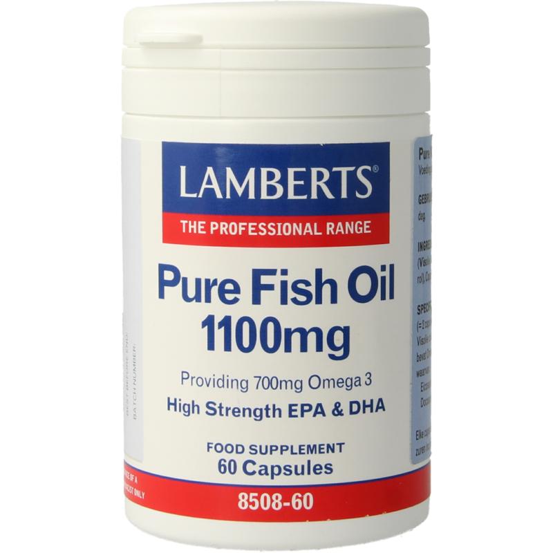 doe niet lucht via Lamberts Pure visolie 1100mg omega 3