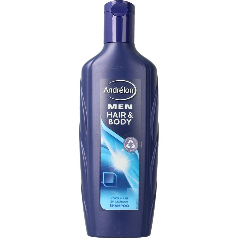 liter klep Gecomprimeerd Andrelon Shampoo men hair & body